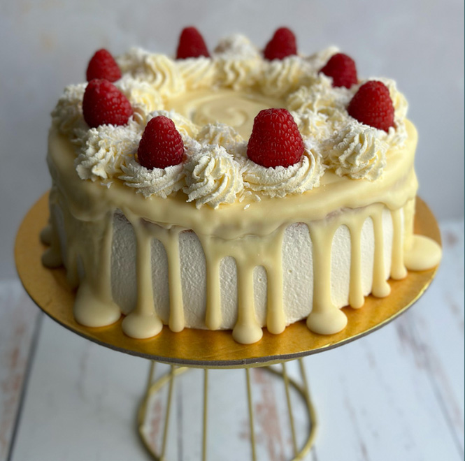 Coconut Raspberry cake